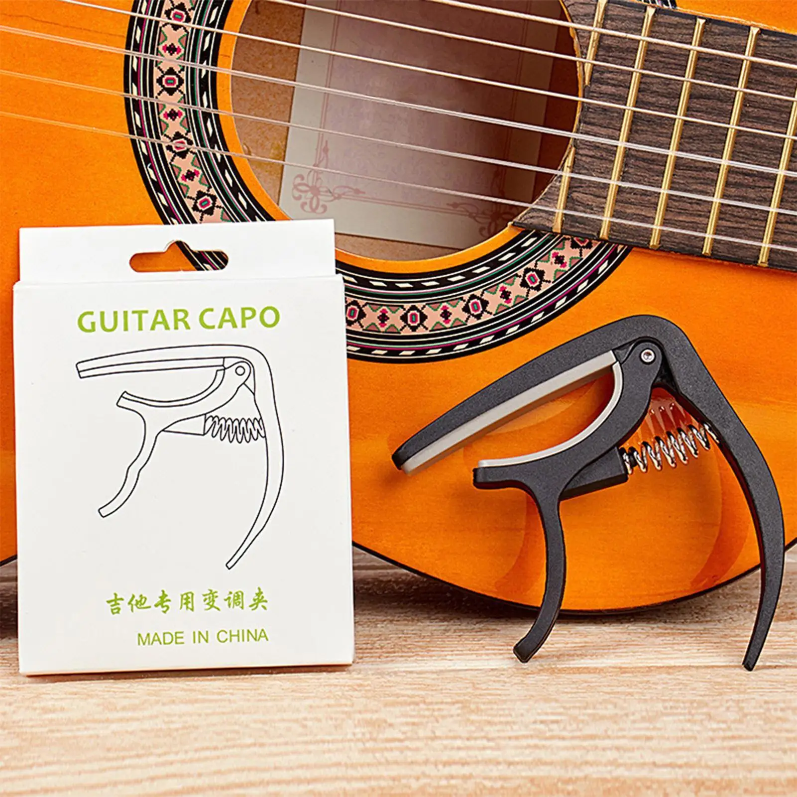 Guitar Capo Ukulele Tuning Capo Portable Spring Action Grabber Multifunctional Guitar Accessories For Folk Guitar Classical