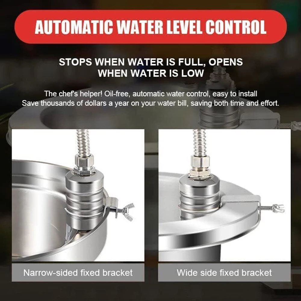 304 Stainless steel float ballvalve fully automatic level controller Water tower tank Kitchen faucet full of water ControlValve