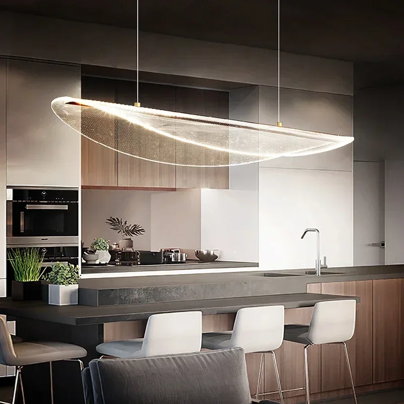 Modern Minimalism Acrylic Led Pendant Lamps Living Dining Room Chandelier Indoor Lighting Home Decor