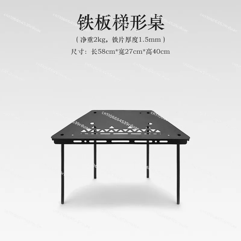 Outdoor combination barbecue table Multifunctional splicing camping table Removable hexagonal table