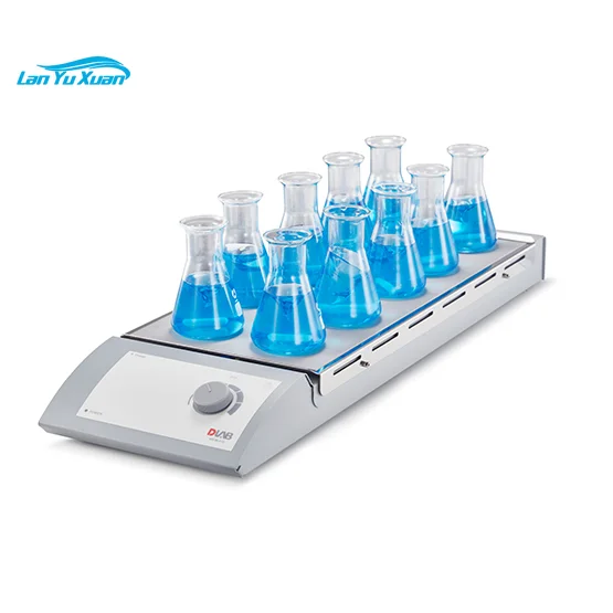 

10 Channel Classic Magnetic Stirrer stainless steel plate with silicone film