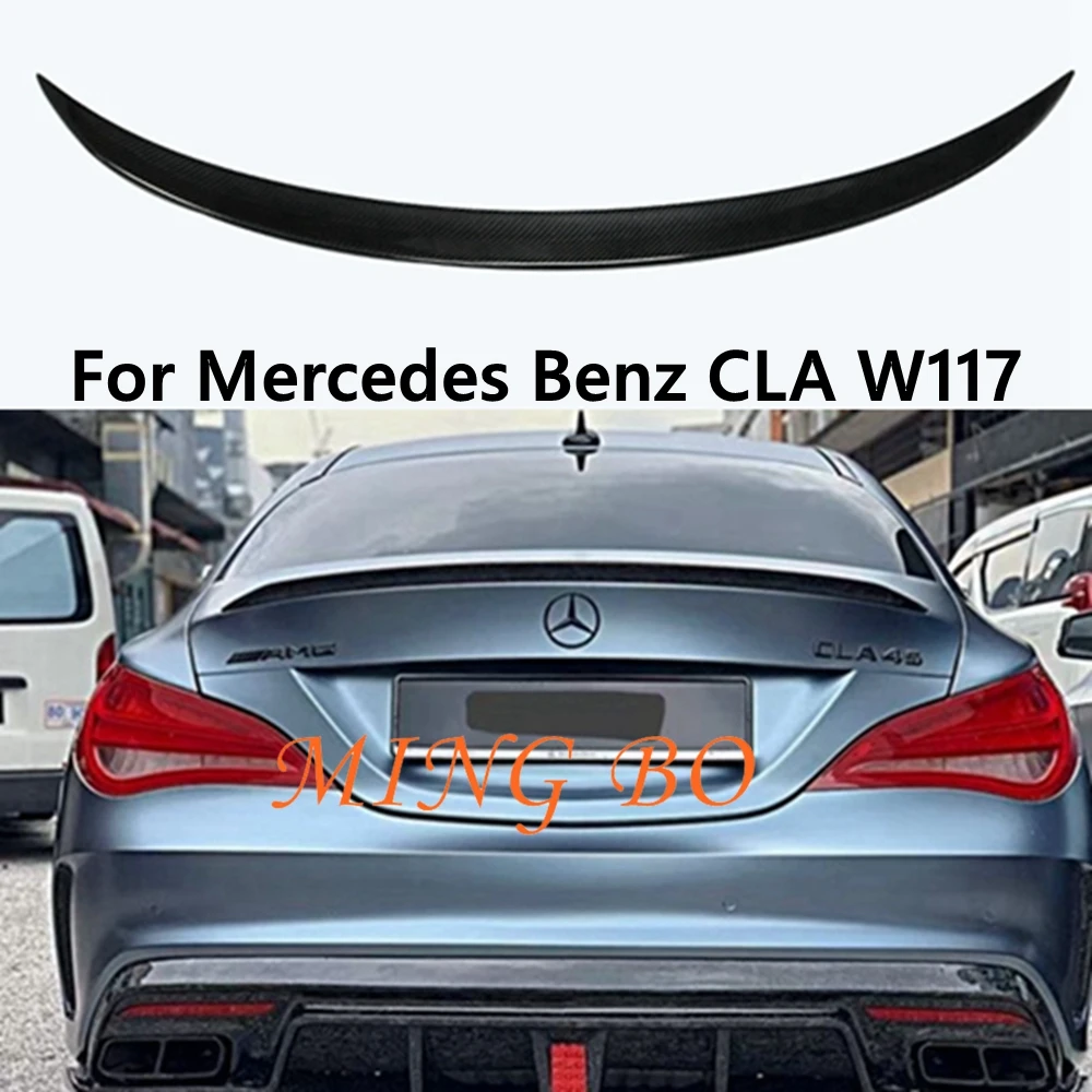 

For Mercedes-Benz CLA W117 C117 Carbon Fiber Rear Spoiler Trunk Wing 2013-2019 FRP Forged carbon