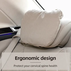 Top Quality Car Headrest Neck Support Seat Soft Neck Pillow Breathable For Maybach S Class Design Universal Protector Neck