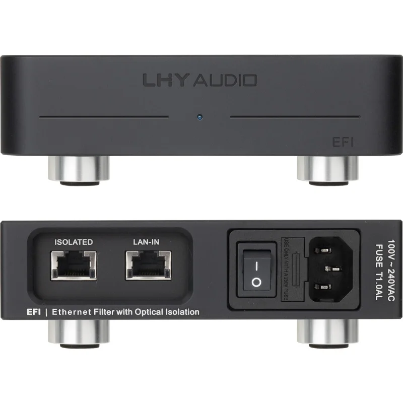 صوت هاي فاي ​ ​ EFI Ethernet Filter Optical Isolator Network لتنقية الضوضاء مع مصدر طاقة خطي ​ ​