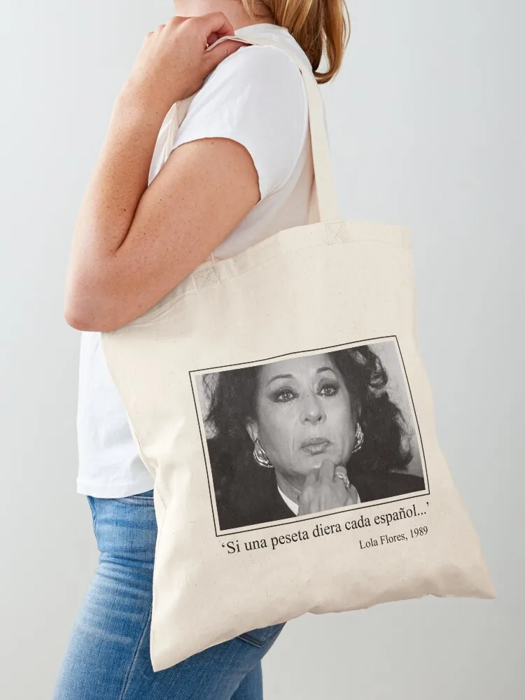 

Lola Flores' peseta Tote Bag large size bags tote bag canvas Woman shopper bag tote bags aesthetic