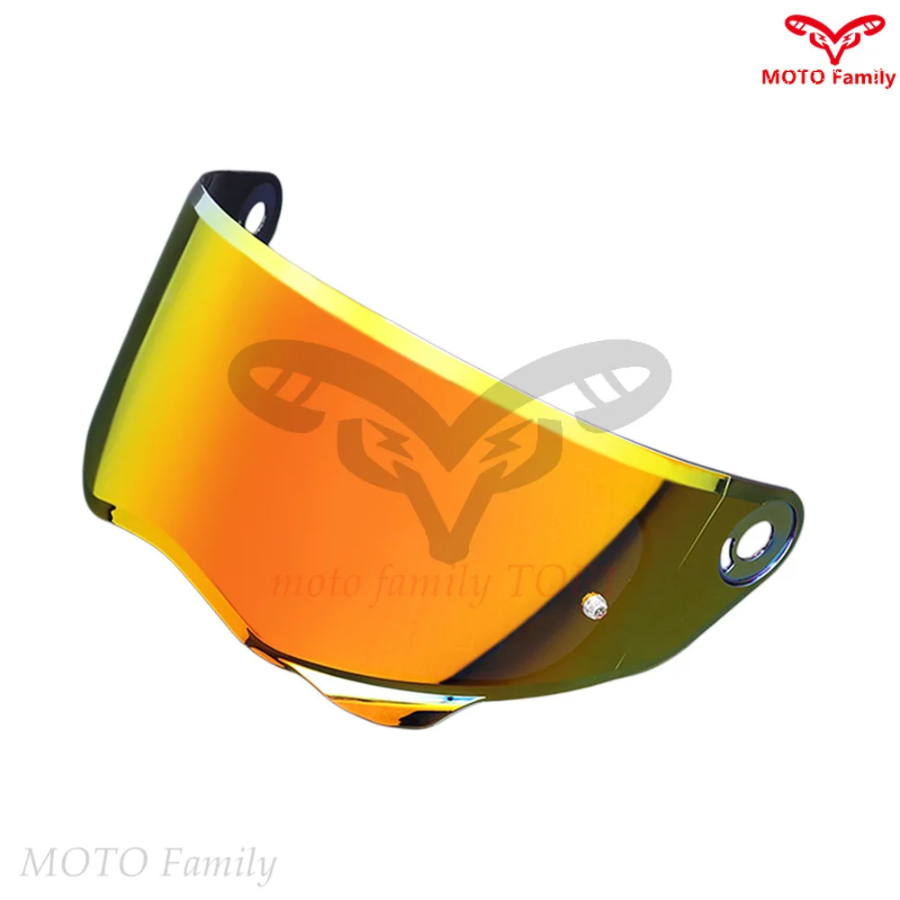 Suitable for HJC helmet HJ41 V10 sub-factory lenses Full helmet Flat sunscreen Electroplating Aurora night vision helmet lenses