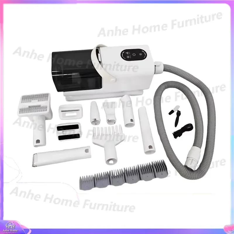Pet Grooming Vacuum Kit Dog Cat Hair Clipper Trimmer Dryer Cleaner Suction Shaver Professional Household Pet Care Tool