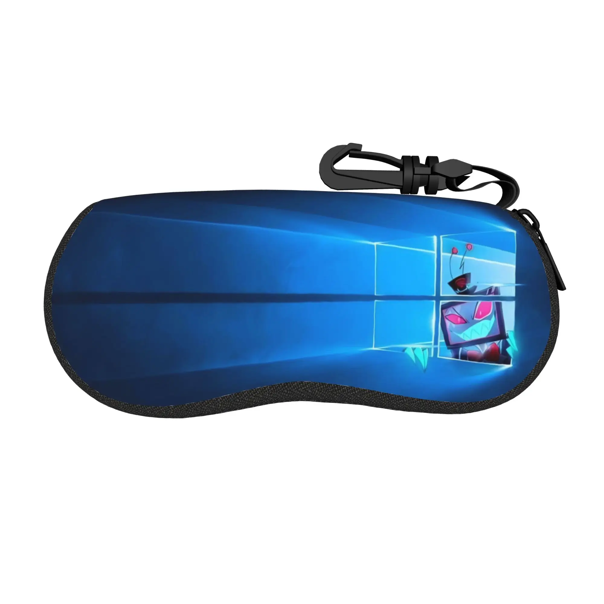 Hazbins Hotels Angel Dust Vox Merch Glasses Case for Girl Boy Portable Zipper  Sunglasses Storage Box Gift Eyeglasses Box