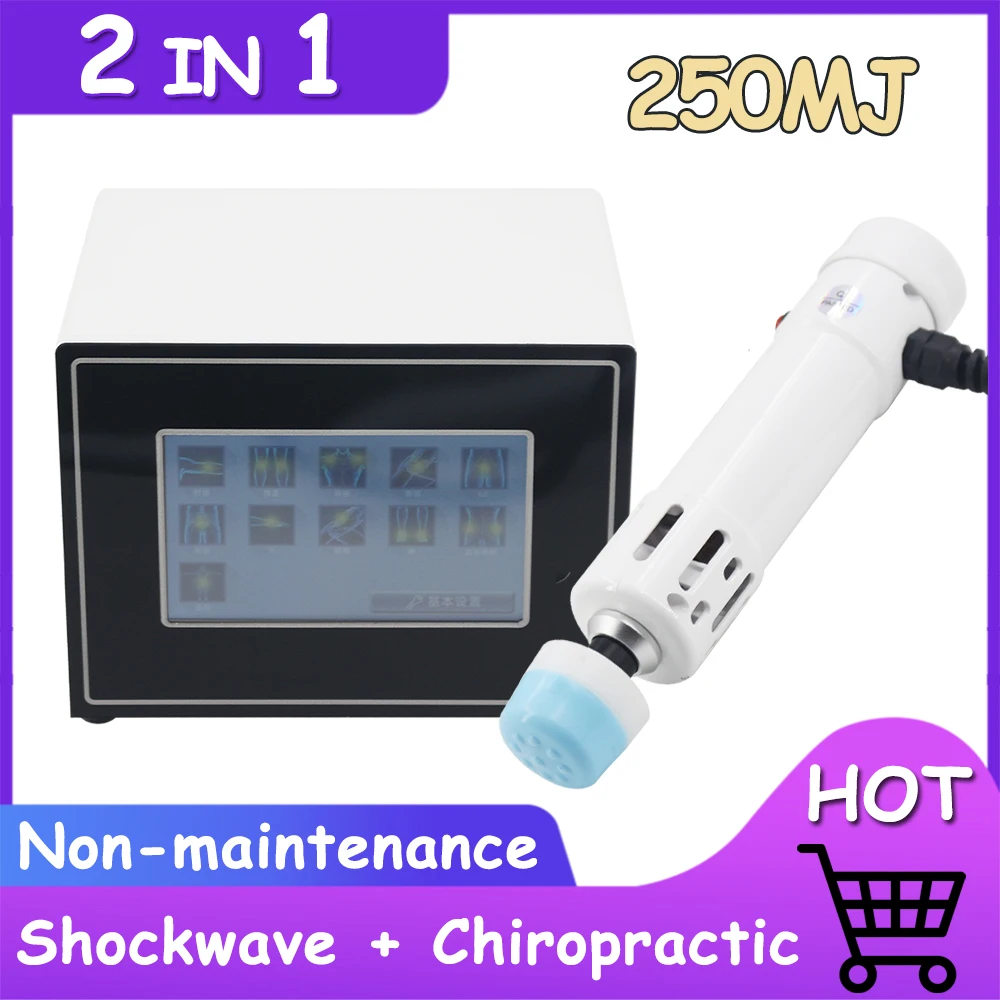 

Professional Shockwave Therapy Machine 11 Heads Shock Wave Chiropractic Massager 2 In 1 For Erectile Dysfunction ED Treatment