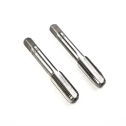 Tap Die Hand Taps Replacement Right Hand Silver 1 Pair 12mm/14mm/16mm/18mm/20mm High Hardness High Speed Steel