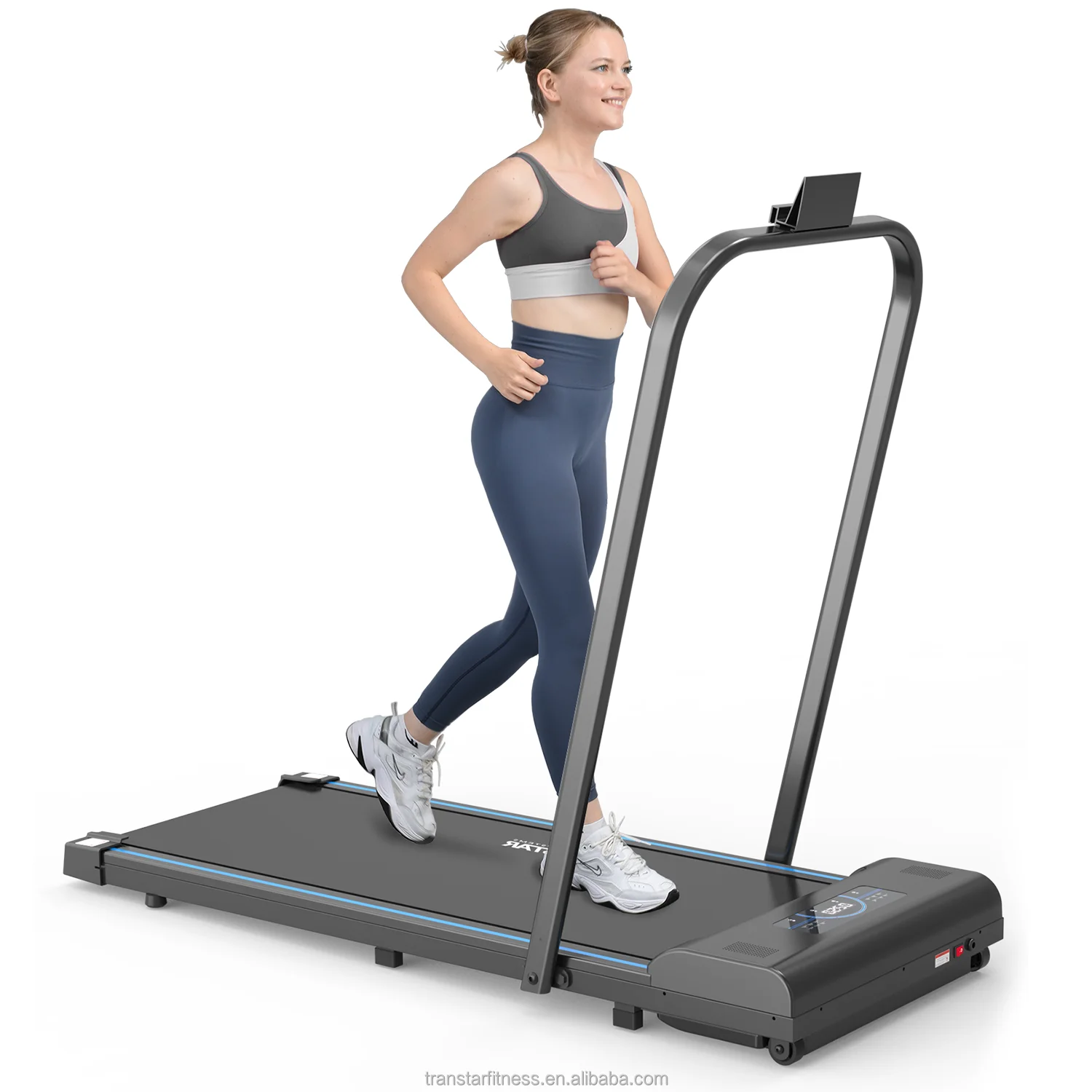 

2024 New Flat Portable Treadmill Home Fitness Foldable Treadmill Small