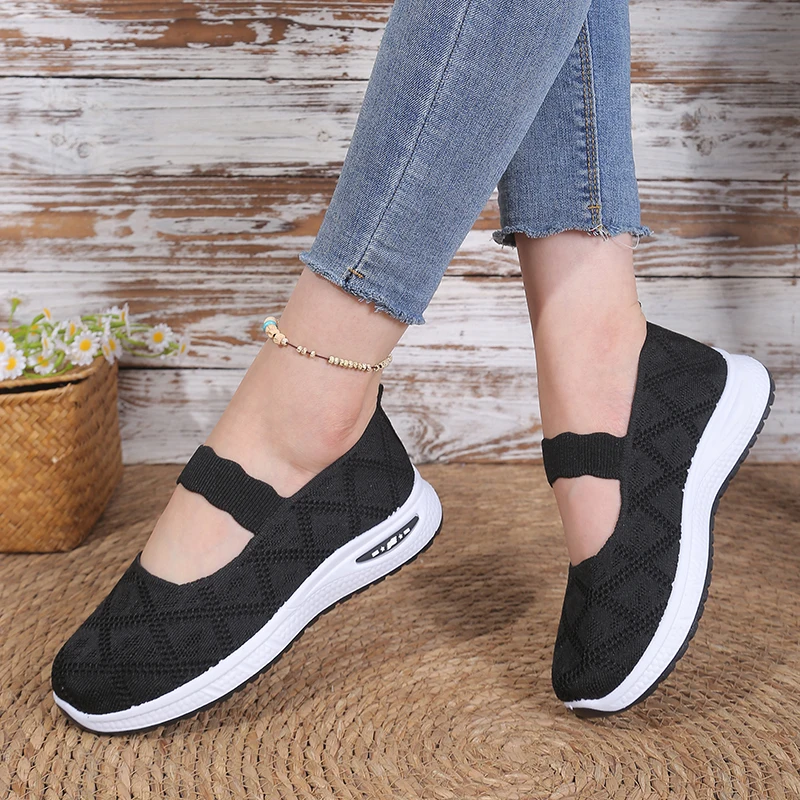 

women's shoes for the elderly,Comfortable,cushioned walking shoes,Flat-bottom breathable casual shoes suitable for women