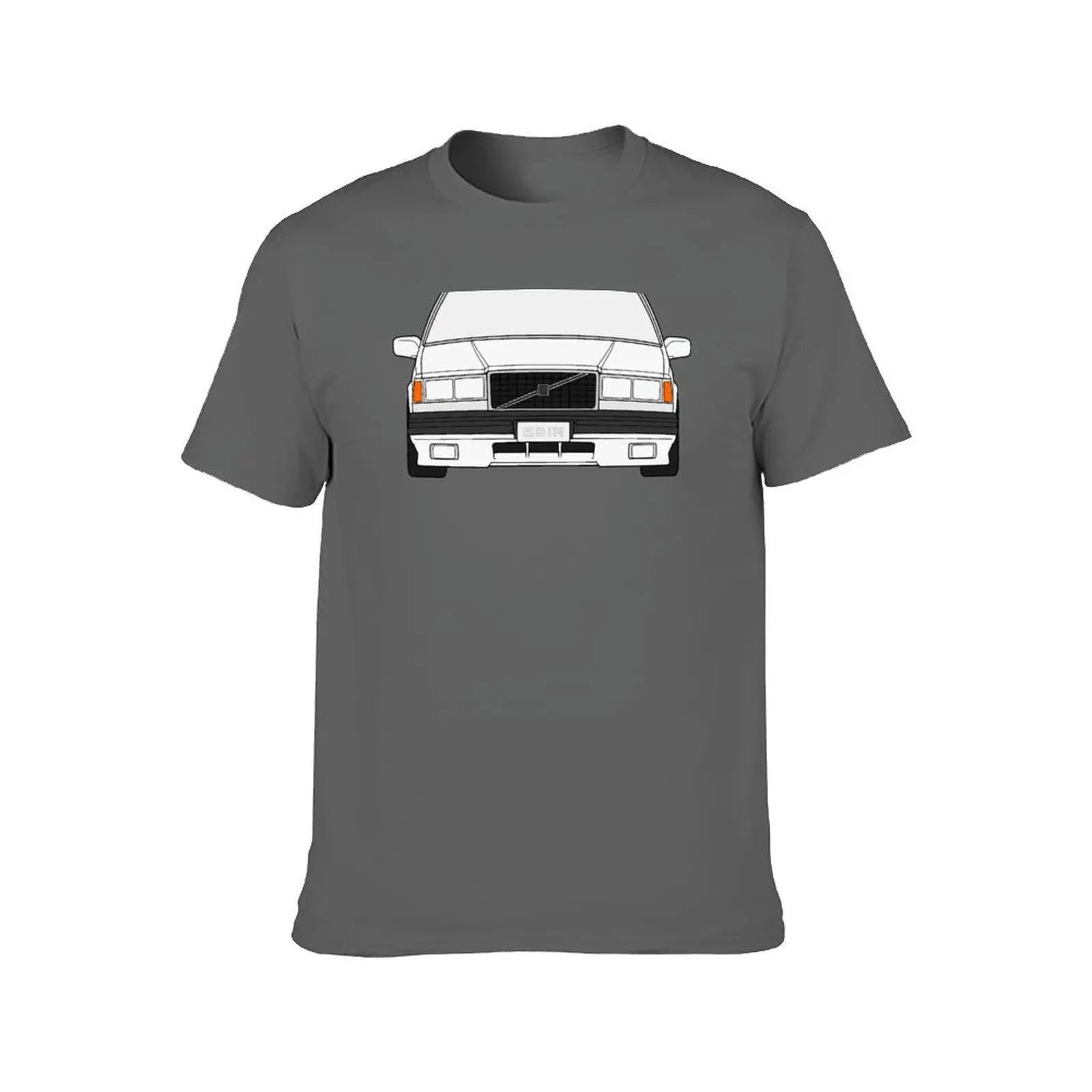 Volvo 740 760 Turbo USA eggcrate white color T-Shirt custom t shirt summer top vintage graphic tee Men's t-shirts