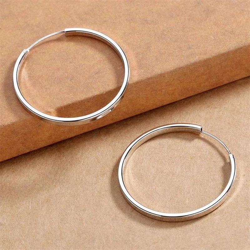 Neue modische Creolen für Damen, luxuriöser Qualitätsschmuck, Großhandel, Trendschmuck, 30–60 mm, ALC009 – Detail 7