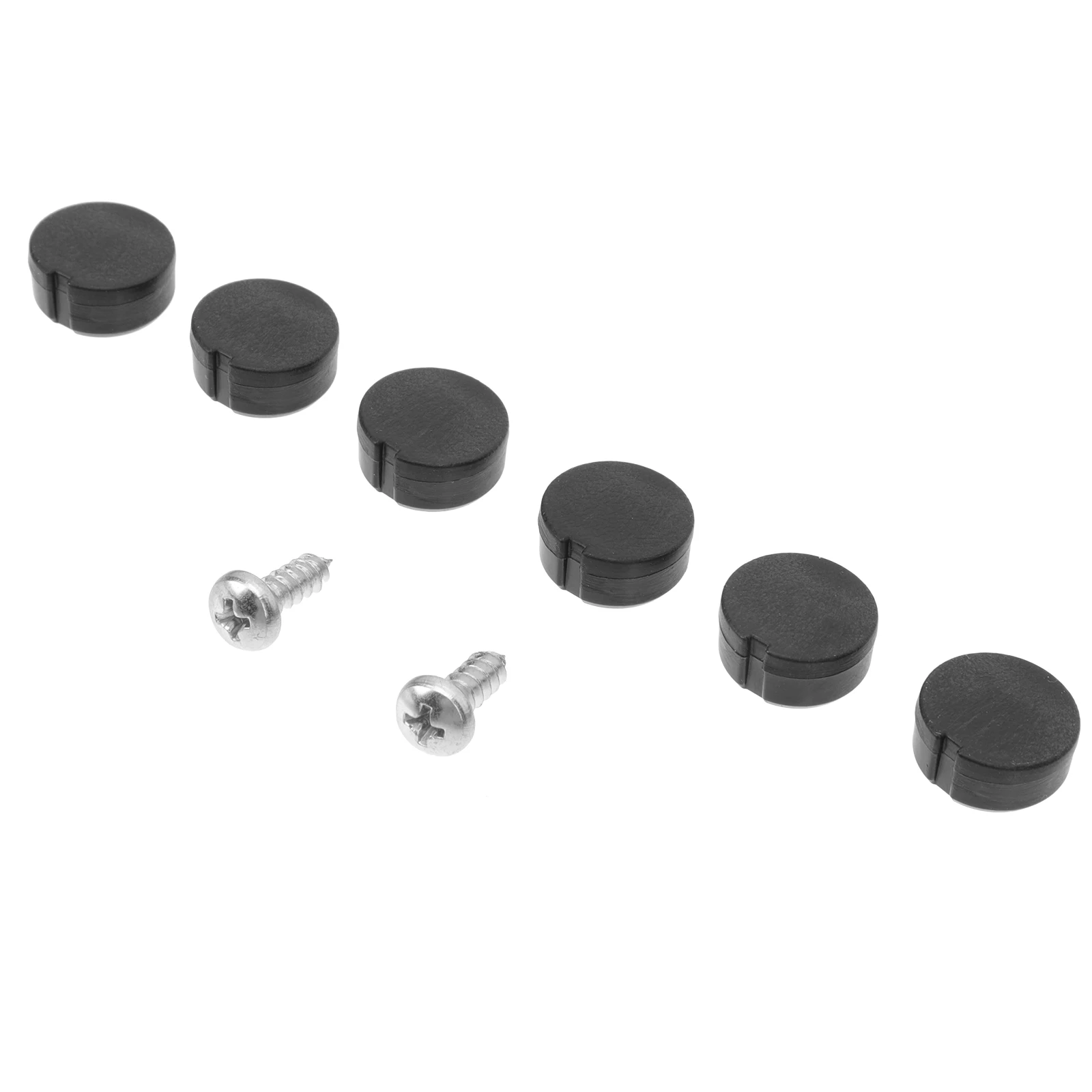 

6pcs Durable Car Caps Replacement Dustproof Cover Impact-Resistant Pp Material Easy Install For Automobile