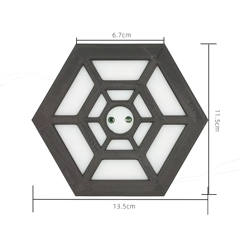 وحدة LED تعمل باللمس على شكل قرص العسل التفاعلية مستشعر الأشعة تحت الحمراء التعريفي تأثير تموج الماء ضوء تركيب ديكور المنزل
