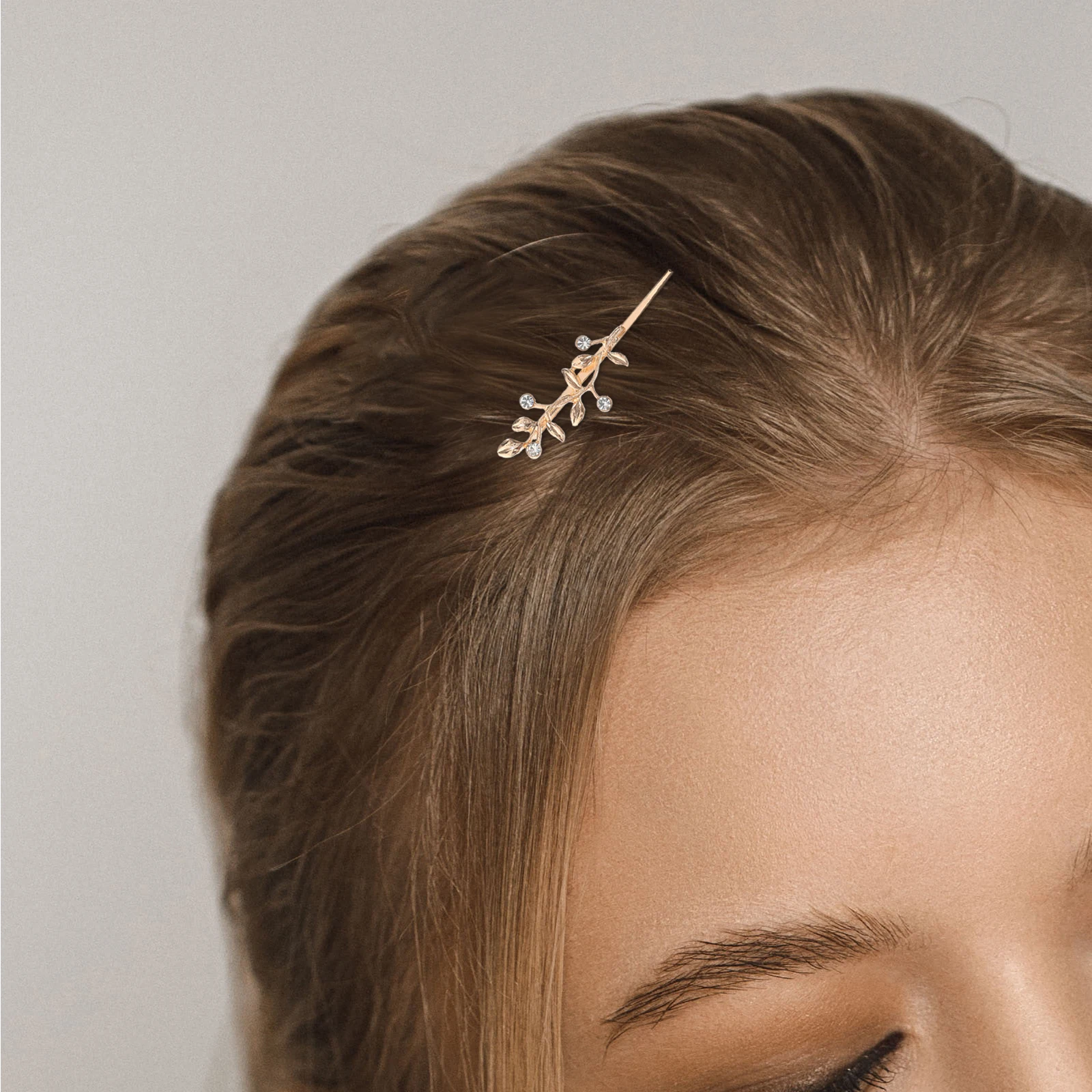 

Branch Rhinestone Hairpins Women Flower Claw Alligator Clips Alloy Cute Pins Vintage Decorative Hairstyle Accessories Elegant