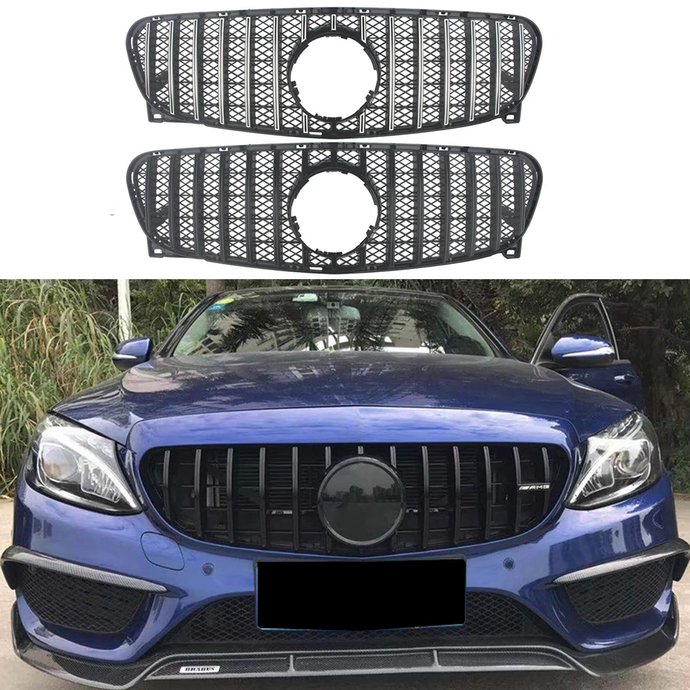 

Car Front Racing Facelift Grilles Upper Grille Cover For Mercedes-Benz X156 GLA-Class 2014 2015 2016 GT Mesh