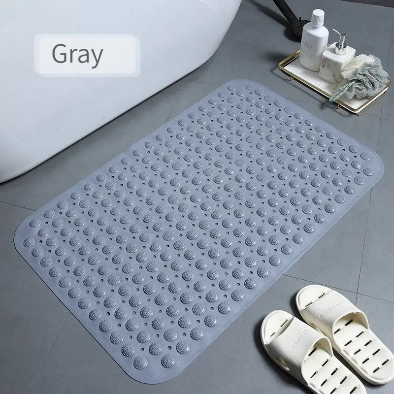 Shower Bath Mat Bath Tub Pad Household Bathroom Hollow Hydrophobic Thicken Anti Slip Pad Suction Cup Bathtub Massage Foot Pad