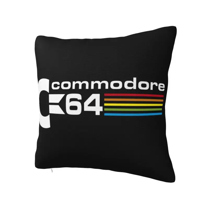 Commodore 64 Pillow for Sofa C64 Amiga Computer Luxury Cushion Cover Square Pillowcase