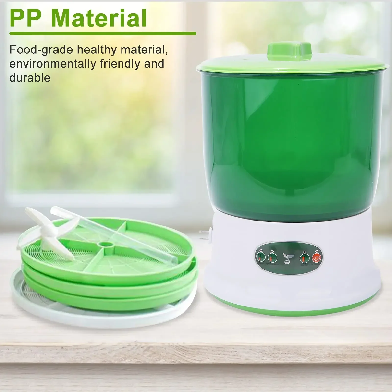 Digital Home DIY Bean Sprouts Maker Thermostat Green Seeds Growing Germinator Automatic Vegetable Seedling Growth Bucket Machine