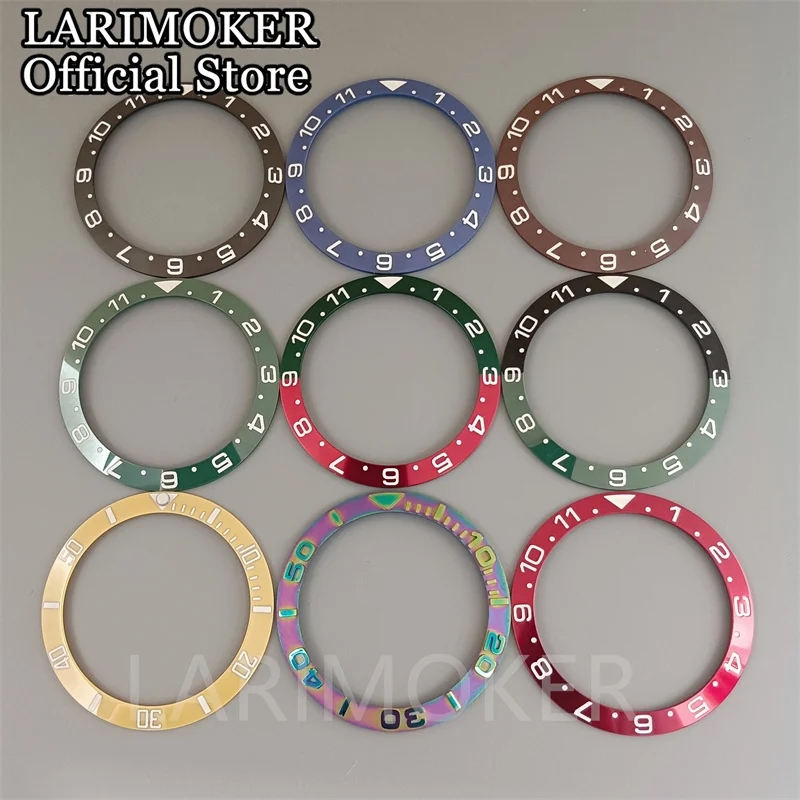 

LARIMOKER 38mm high quality bezel ceramic bezel watch parts fit 40mm/41mm watch case