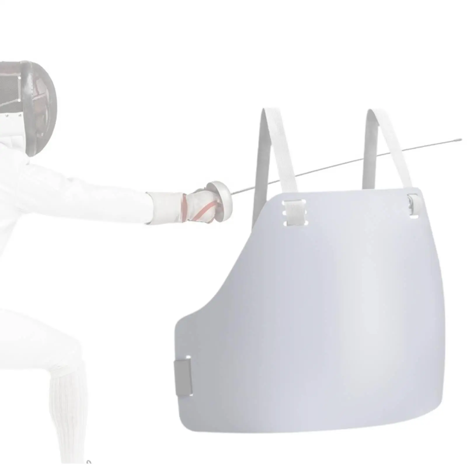 Fencing Chest Protector Portable Fencing Chest Guard Fencing Gear Breast Protector for Kickboxing Taekwondo Male