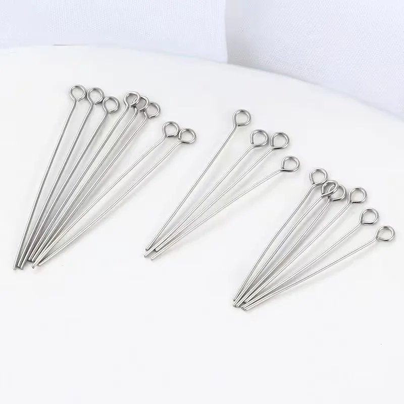 

100pcs Stainless steel Eye Head Pins For Jewelry Making Findings Diy Earrings Pendant Jewelry Pins Accessories