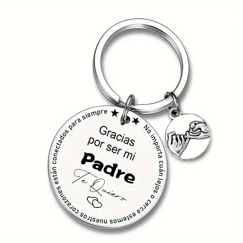 Llavero con nombre personalizado para el Día del Padre, llaveros personalizados para papá, colgante para llave de coche, regalos de amor