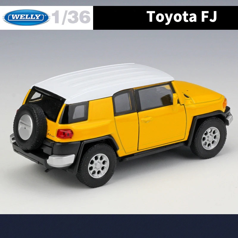 WELLY 1:36 TOYOTA FJ โมเดลรถโลหะผสมจําลอง - เหมาะสําหรับของเล่นเด็กและคอลเลกชัน