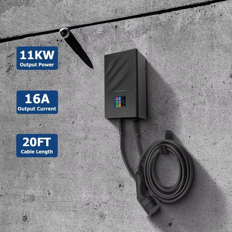 

Touch Screen 7.2kw 16a/32a Ev Charger Type1 Type 2 Electric Car Charging Station