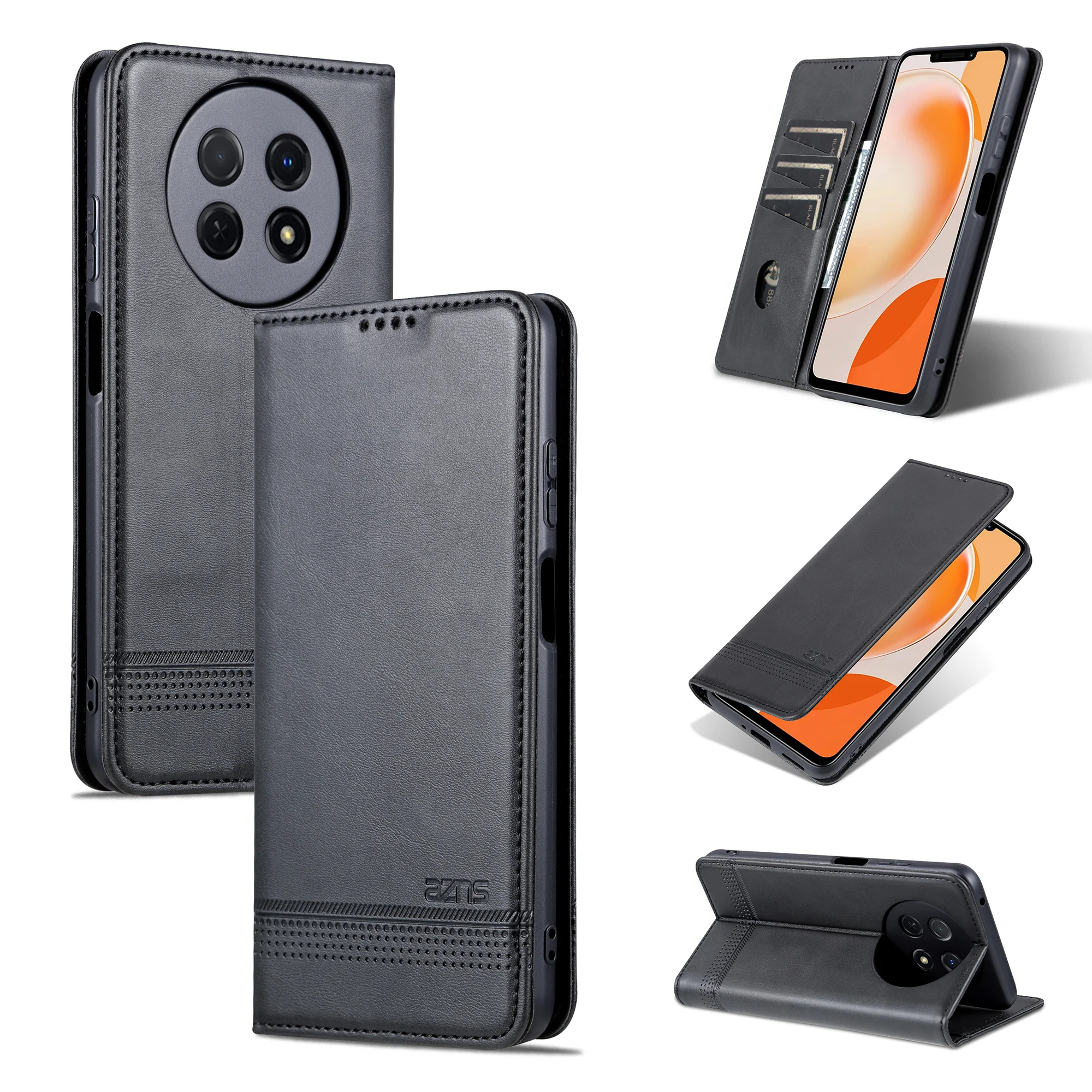 NOVA Y91 6.95INCH STG-LX1 STG-LX2 Retro Wallet Leather Case Flip Magnetic Auto Closed Full Cover For Huawei NOVA Y91 Phone Bags