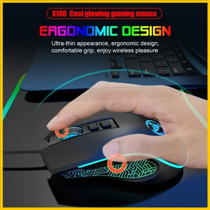 LED لوحة مفاتيح ألعاب LED و Mouse Combo PC Computer أو جهاز كمبيوتر محمول متاح #4