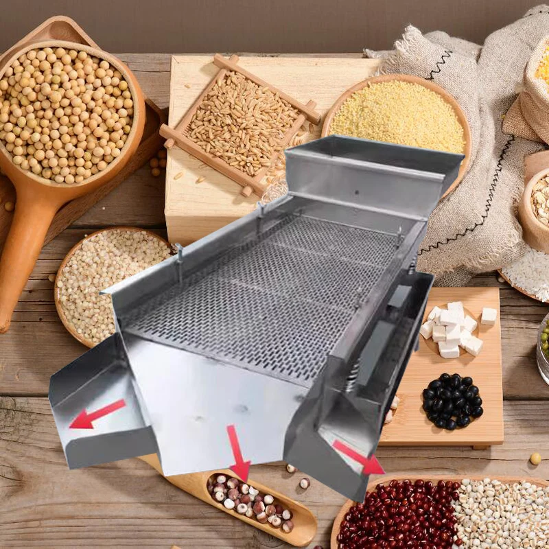 Linear Vibration Screening Machine Particle Size Powder Vibrating Screen Tea Sorting Machine Plastic Particle Separation Equipme
