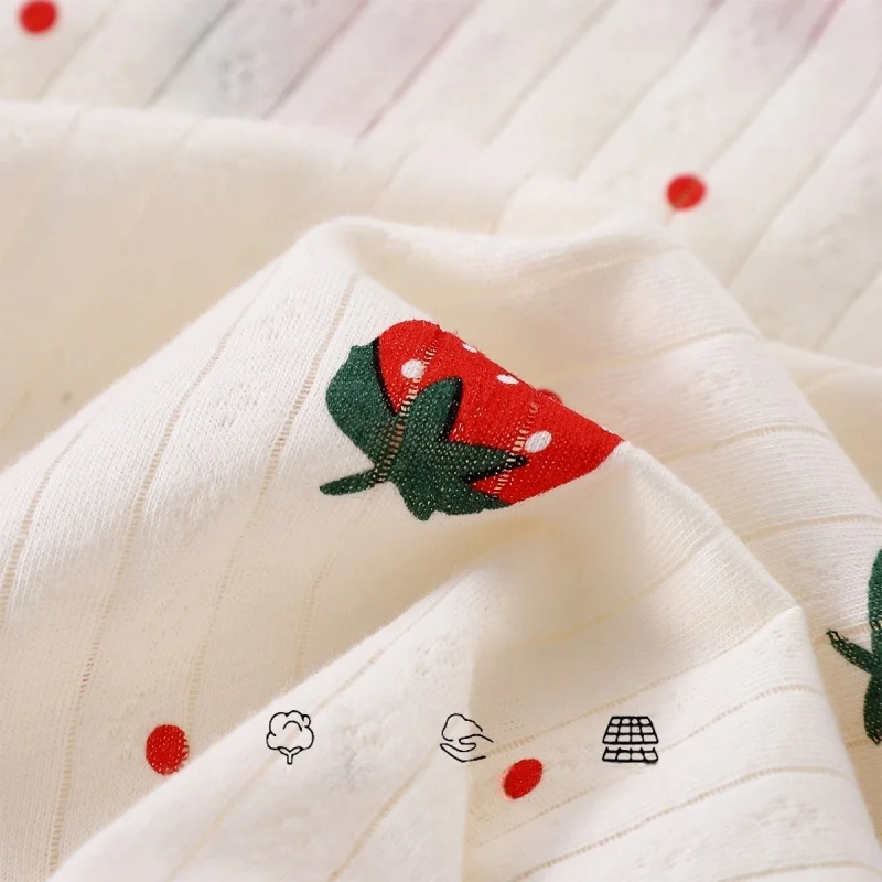 2-9 Jahre Kinder Schlafkleidung Fruchtdruck Pyjama 2-teiliges Set Frühling Langarm Mädchenanzüge Hautfreundliche Kinder-Indoor-Loungewear – Detail 10