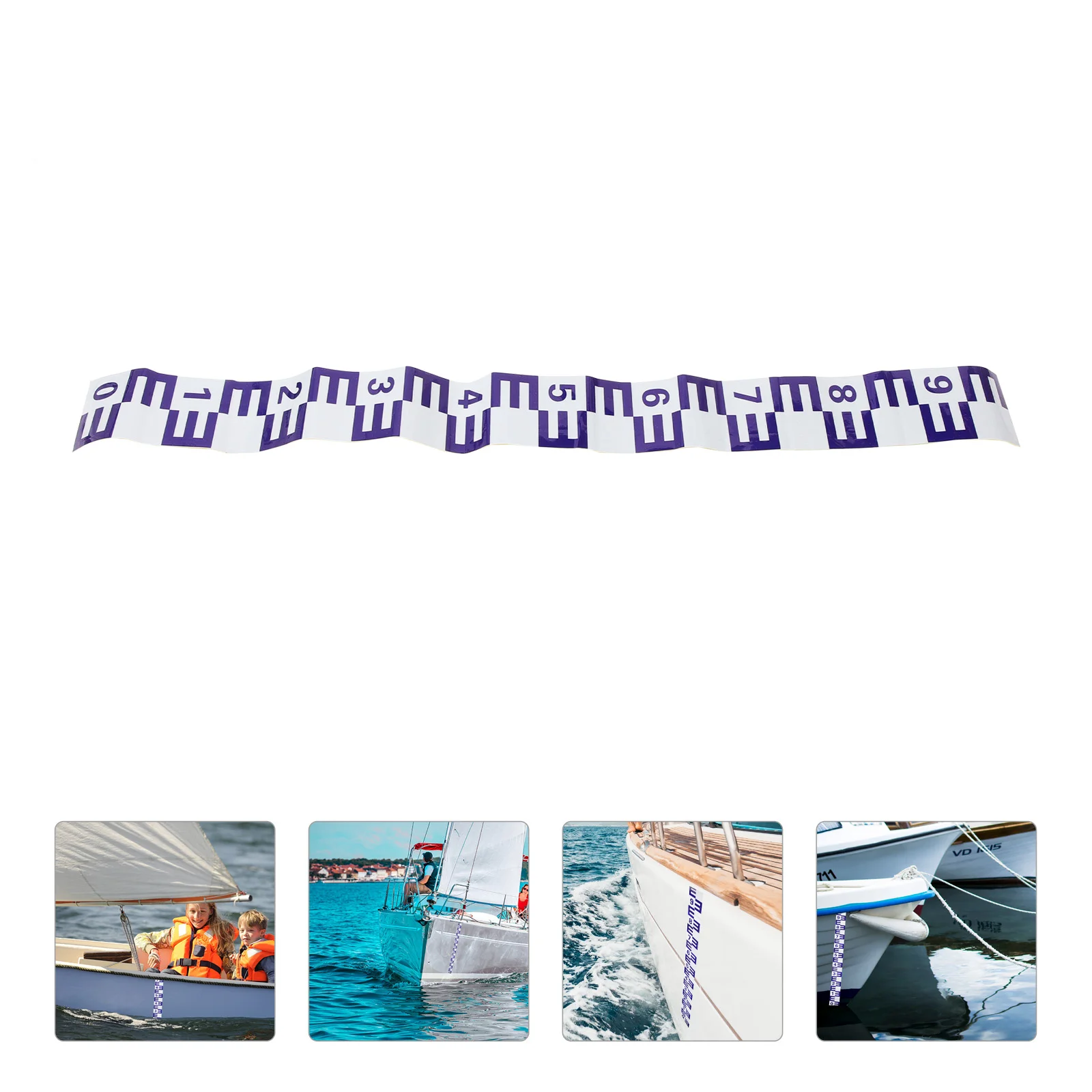 Cars One Meter Water Depth Ship Level Scale Tide Observation Self-adhesive Stickers Gauge Measuring Tool Marine for