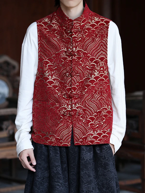 

Свободная футболка с мужским воротником, вышивкой и пуговицами для мужчин, повседневная одежда, осенний сезон, китайский сле