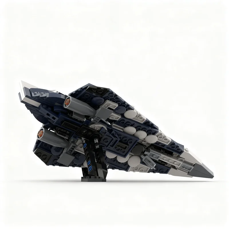 324 детали MOC Delta-7 Aethersprite-class Light Interceptor - версия Plo Koon ROTS, модель для сборки из строительных блоков, игрушка.