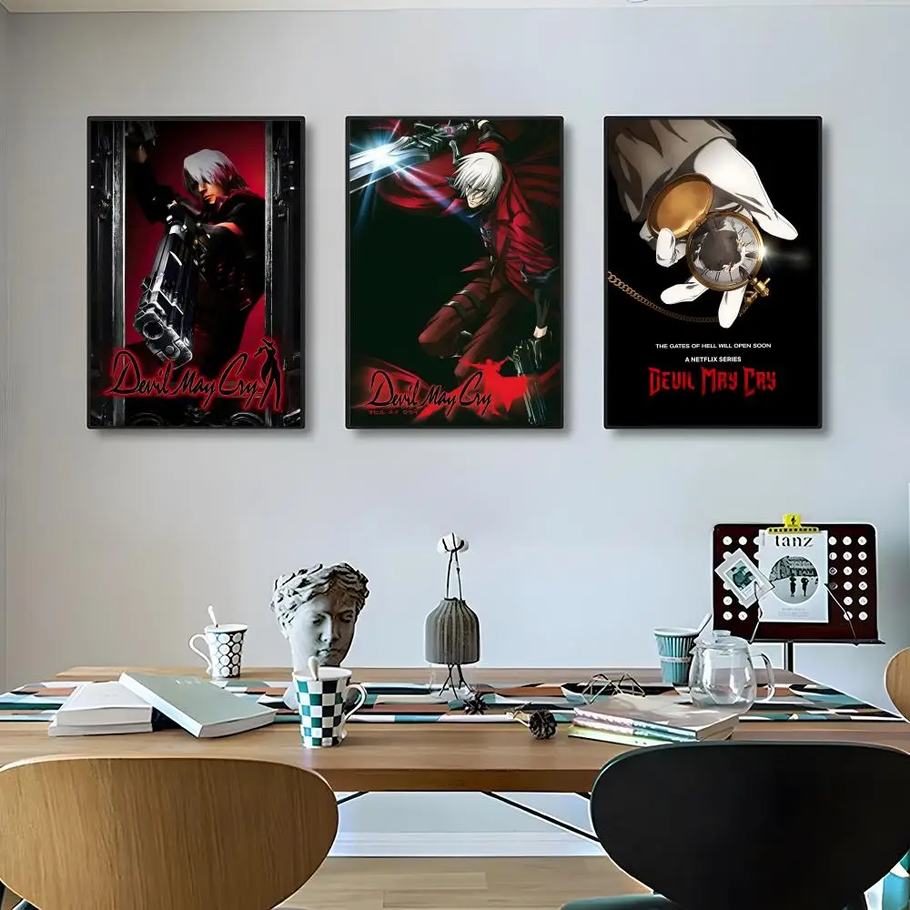 Game Devil May Cry Poster Classic poster and wall art prints are suitable for living rooms, bedrooms,and home