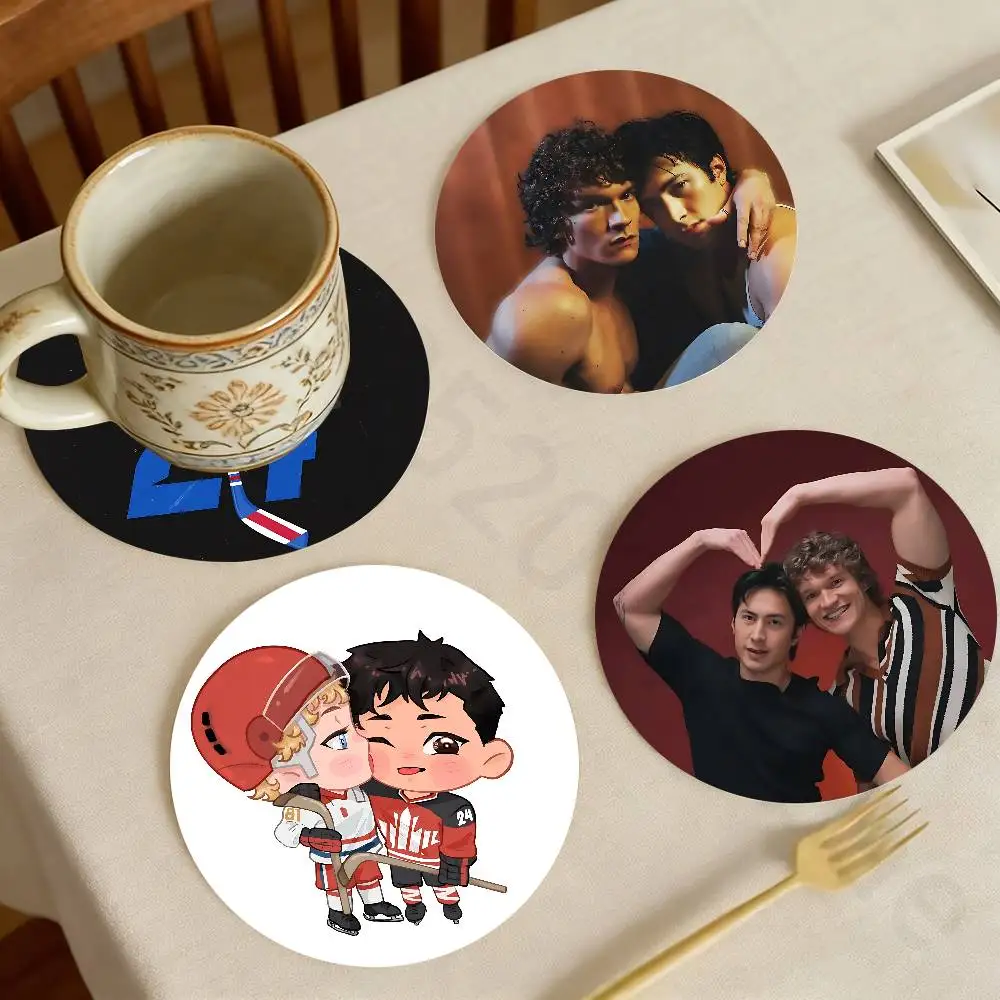 Popular TV H-Heated R-Rivalry Wooden Coaster Set Coffee Teacup Decoration Coffee Shop Beverage Shop Family Restaurant