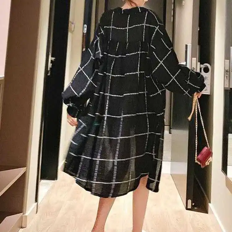 

Корейский свободный длинный све irt, женский летний новый модный солнцезащитный повседневный топ с кондиционером в клетку Ne