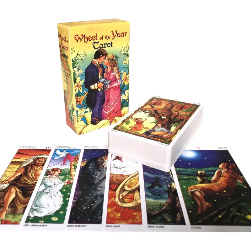 Hot sales The Year Tarot Oracle Tarot Card Fate Divination Prophecy Card Family Party Game Tarot 78 Card Deck PDF Guide