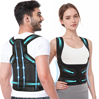 Back Brace Posture Corrector for Women and Men, Shoulder Straightener, Adjustable Full Back Support