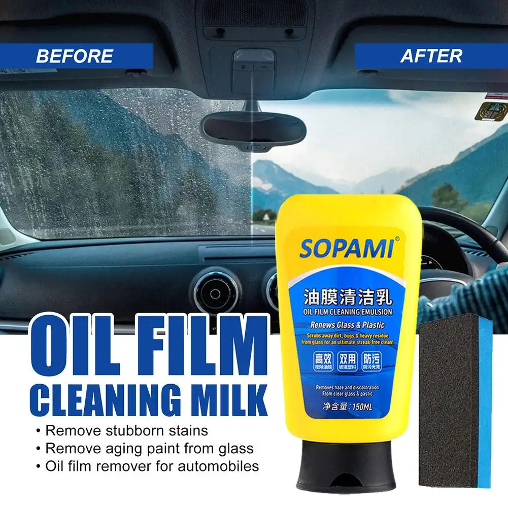 Automotive Oil Film Glass Cleaning Milk Window Cleaner Plastic Glass General Purpose