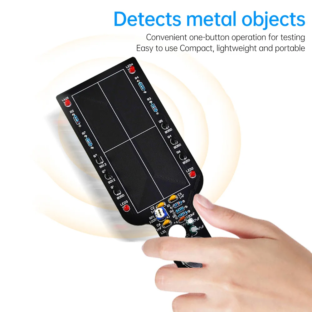 Módulo De Detecção De Metal Portátil, Detector, Soldagem, Exercício, Peças Soltas, DIY, Kit Eletrônico, DC 3-5V