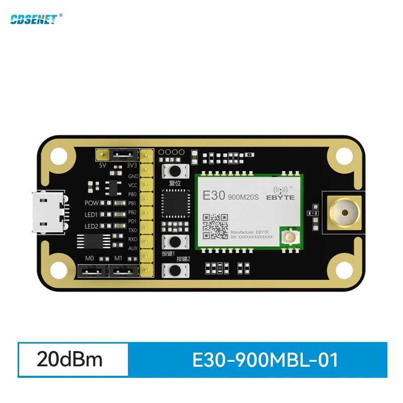 433/470/868/915MHz Test Board Development Evaluation Kit for E30-SPI Module USB Interface CDSENET E30-X00MBL-01 STM8