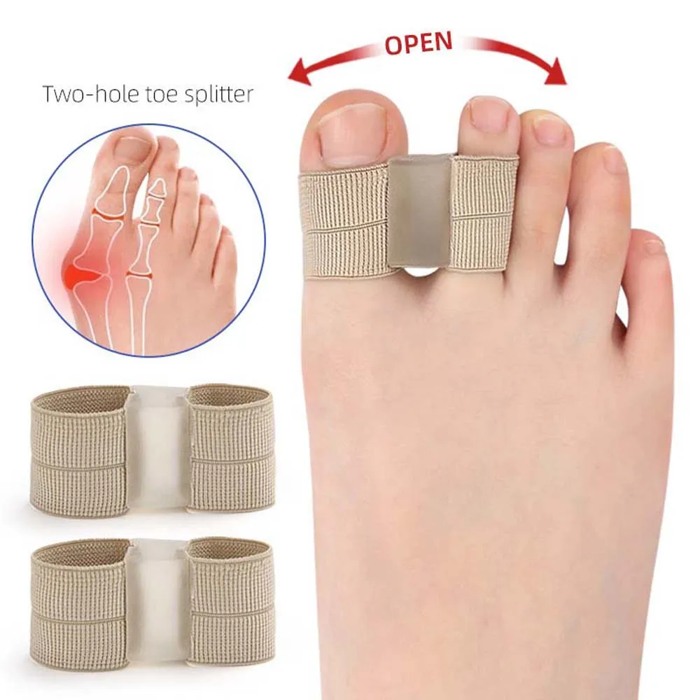 SEBS Toe Straightener Pedicure เครื่องมือ Foot Care Toe Separators Bunion Protector Toe Valgus Adjuster Toe Valgus Corrector Travel