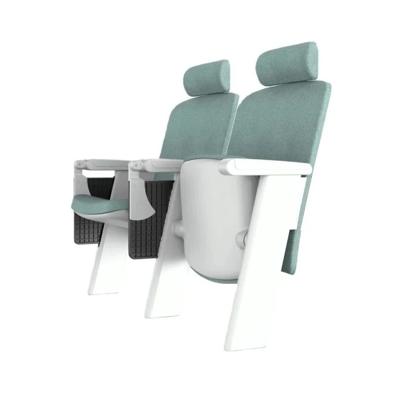 Durable Fixed Auditorium Chairs-Commercial Grade School Hotel Seating Ergonomic Design Comfortable Long Time Sitting Aluminum