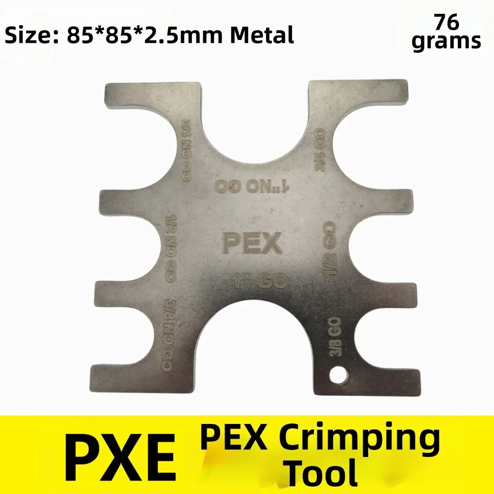 

3pcs PEX Crimp Tool GoNo Go Gauge For PEX Barb Plumbing Systems Parts 3/8 Inch PEX Crimp Tool Plumbing Fittings 23080 Connector