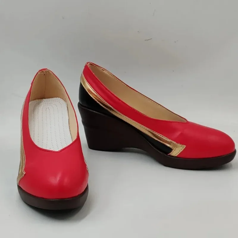 

2025 11 Ahri, обувь из искусственной кожи, карнавальные ботинки на Хэллоуин, игра LOL, реквизит для косплея, индивидуальный заказ